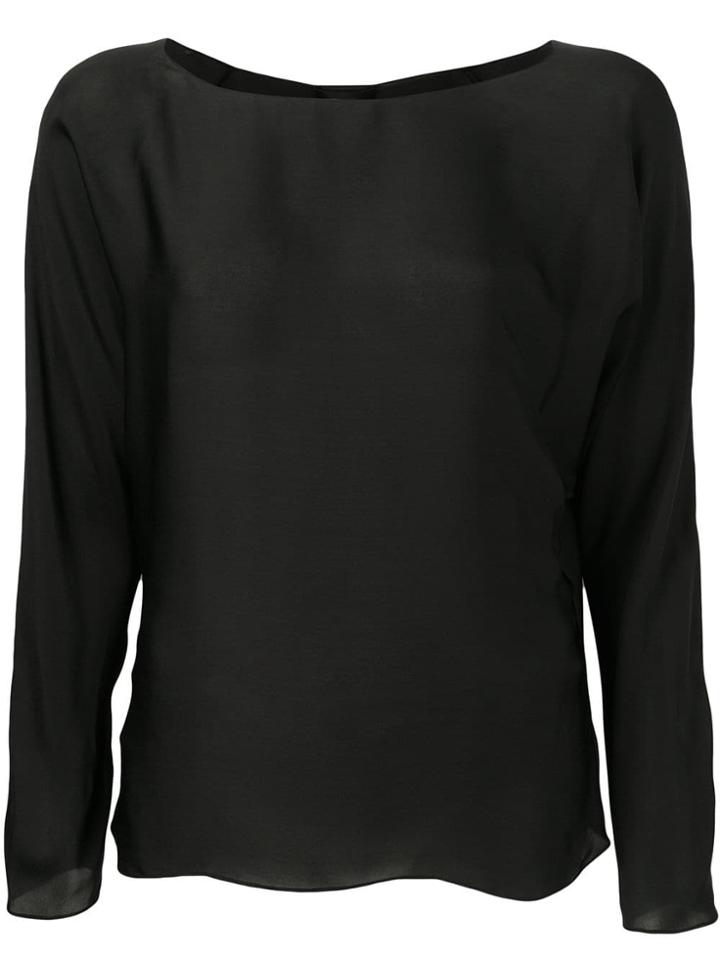 Theory Satin Top - Black