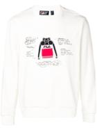 Fila Flatplan Print Sweatshirt - White