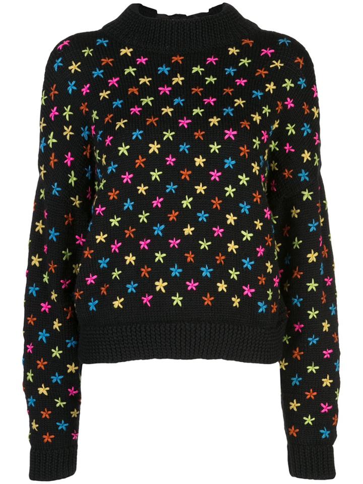 Jonathan Cohen Star Pattern Jumper - Black