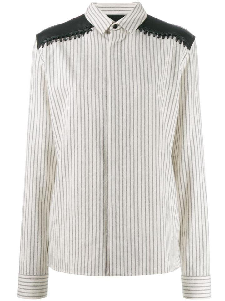 Haider Ackermann Long Sleeve Striped Shirt - White