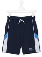 Hackett Kids Logo Printed Shorts - Blue