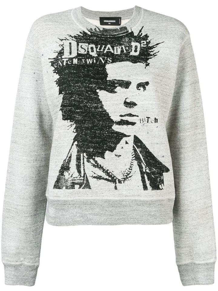 Dsquared2 Printed Jumper - Grey