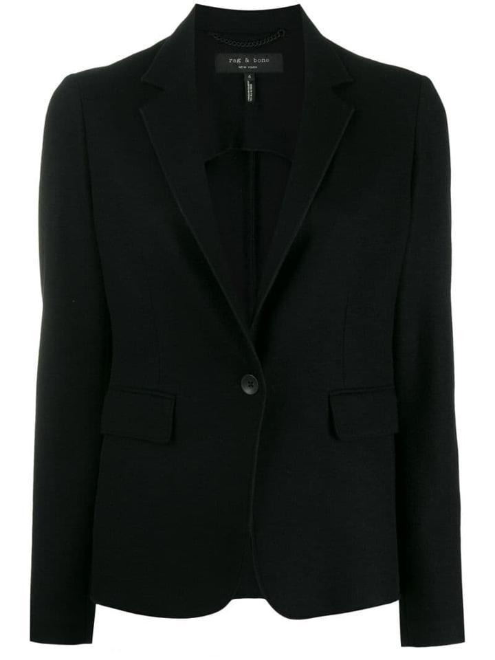 Rag & Bone Curved Hem Blazer - Black