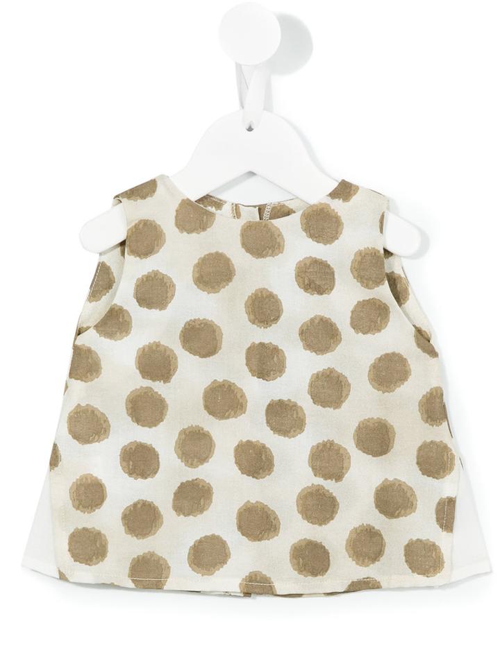 Amelia Milano - Emy Top - Kids - Cotton - 12-18 Mth, Nude/neutrals