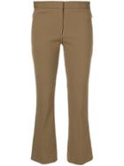 Theory Slim Cropped Culottes - Brown