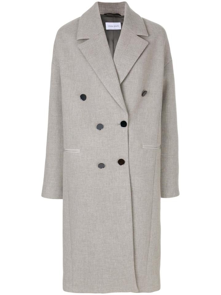 Christian Wijnants Oversized Double-breasted Coat - Grey