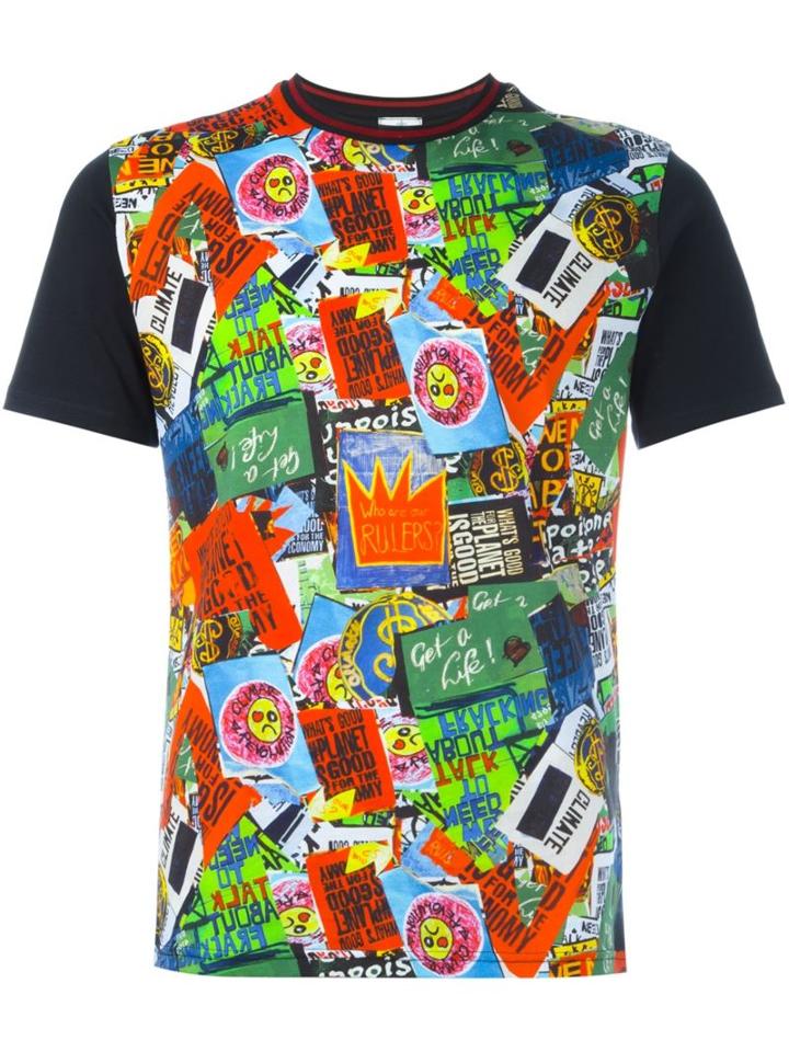 Vivienne Westwood Man Sticker Print T-shirt