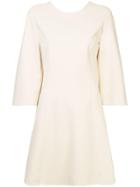 Tibi Wrap Rear Fastening Dress - Brown