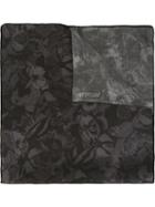 Valentino Camubutterfly Scarf, Women's, Black, Silk