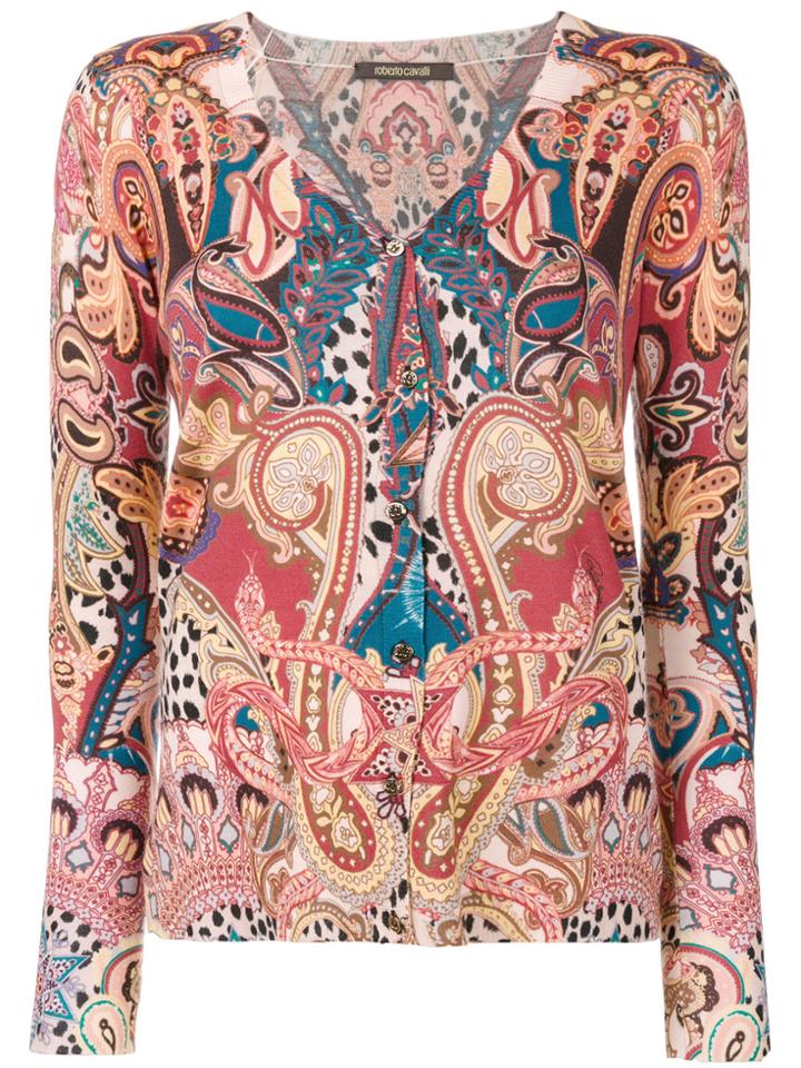 Roberto Cavalli Paisley Buttoned Cardigan - Multicolour