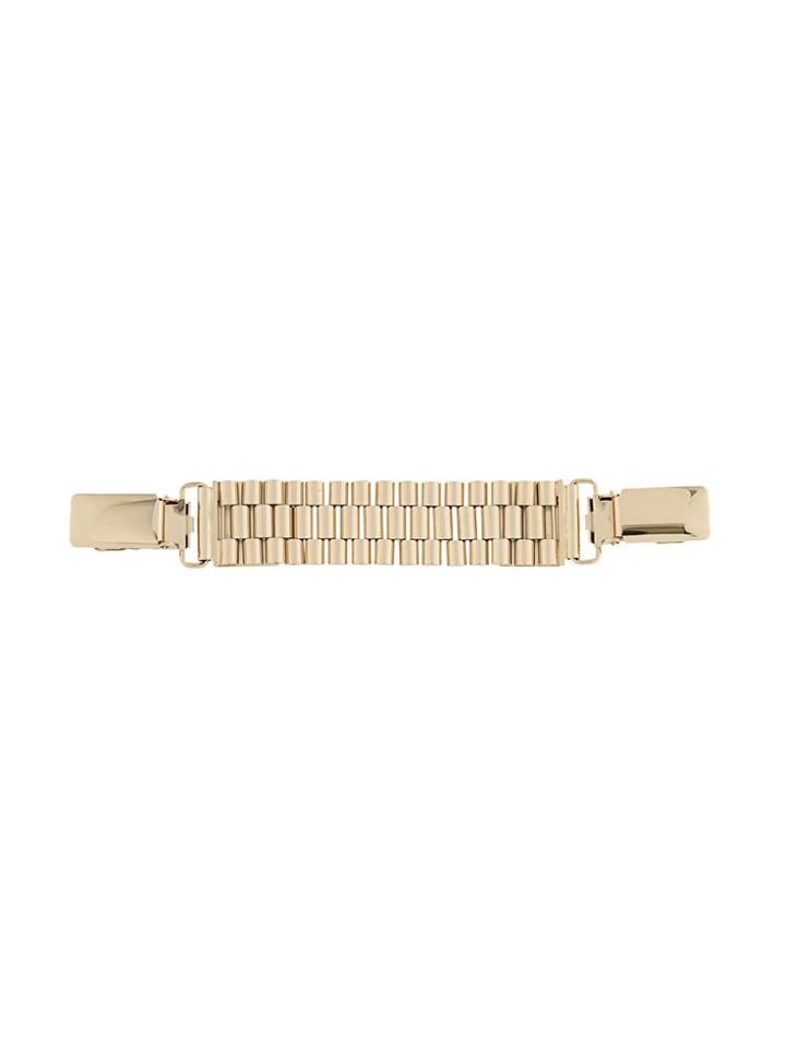 Krizia Link Detail Clip - Metallic
