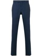 Incotex Creased Slim Fit Trousers - Blue