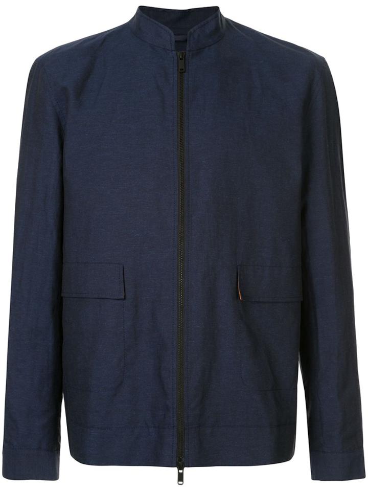 Shanghai Tang Lightweight Zip-up Jacket - Blue