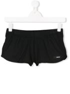 Rrd Kids Teen Logo Print Track Shorts - Black