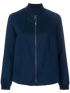 Loro Piana Cashmere Blend Bomber Jacket - Blue