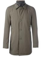 Herno Classic Rainproof Coat, Men's, Size: 50, Grey, Polyester/acrylic/cotton