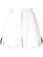 Stella Mccartney Broderie Anglaise Trim Shorts - White