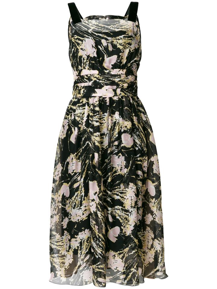 No21 Mixed-print Midi Dress - Multicolour