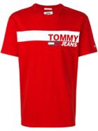 Tommy Jeans Logo Print T-shirt - Red