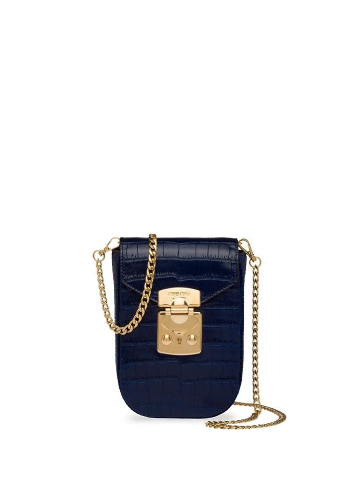 Miu Miu Crocodile Effect Mini Bag - Blue