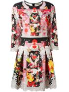 Piccione. Piccione Floral Print Dress, Women's, Size: 40, Polyester