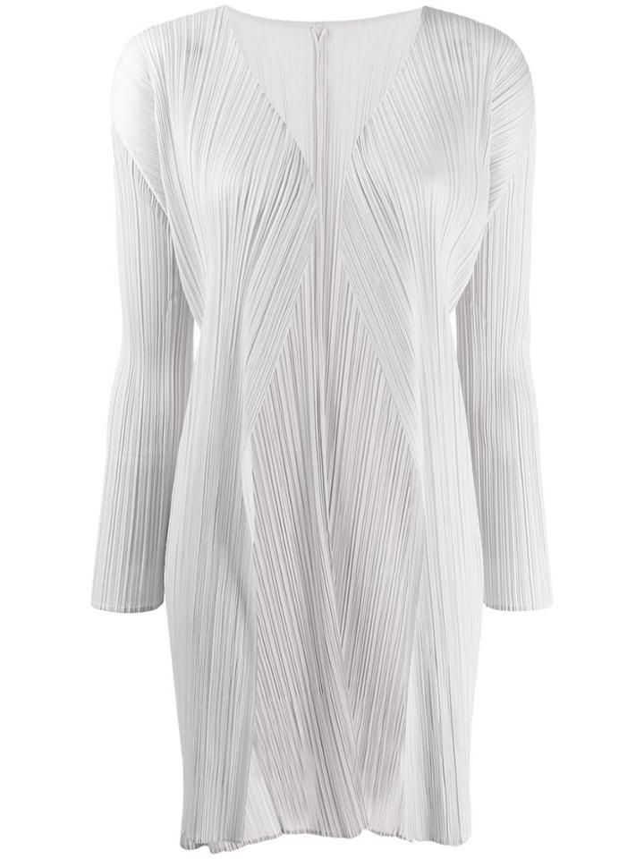 Pleats Please By Issey Miyake Plissé Cardigan - Grey