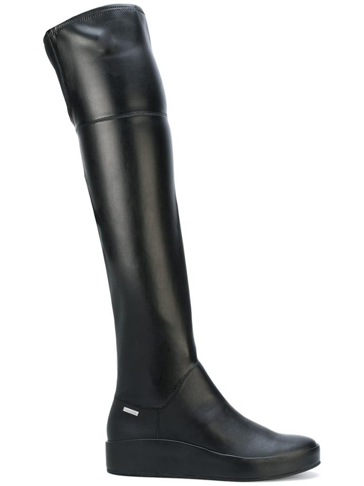 Calvin Klein Thigh-high Boots - Black