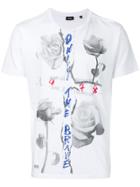 Diesel Rose Print T-shirt - White