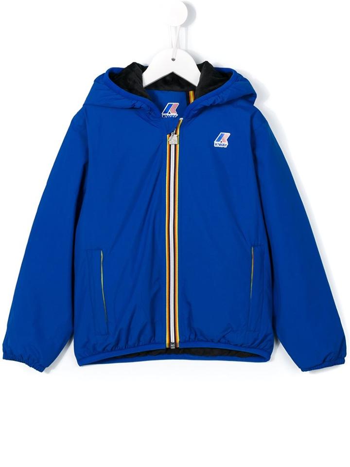 K Way Kids Hooded Raincoat, Toddler Boy's, Size: 2 Yrs, Blue