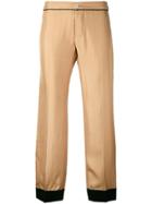 F.r.s For Restless Sleepers Contrast Trim Loose Fit Trousers - Nude &
