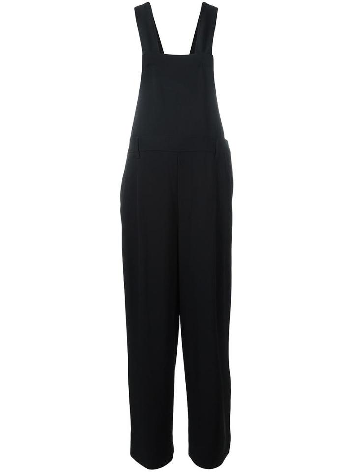Dkny Pure Tailored Overalls, Women's, Size: Small, Black, Triacetate
