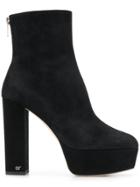 Sergio Rossi Platform Ankle Boots - Black