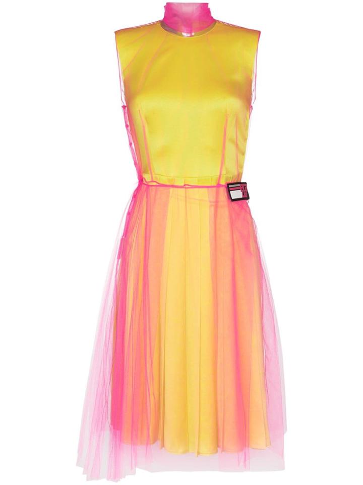 Prada Prada Drs Pltd W Orgnz Ovrly - Pink & Purple