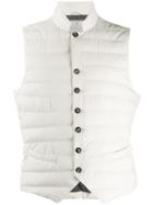 Brunello Cucinelli Quilted Shell Gilet - White