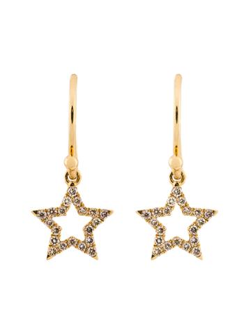 Rosa De La Cruz Star Earrings - Metallic