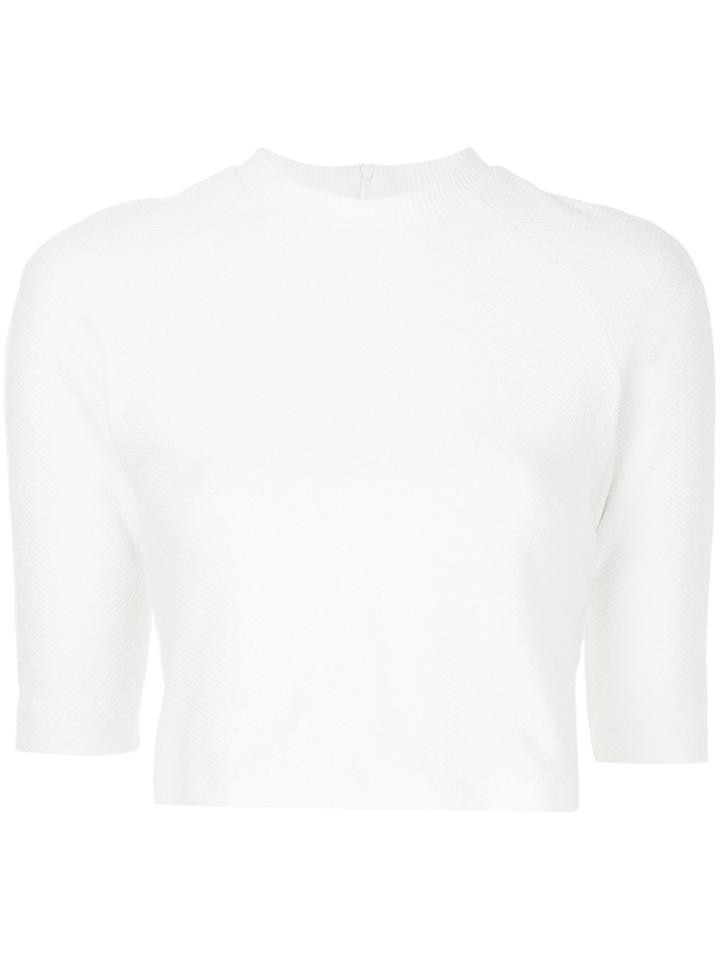 Manning Cartell Textured Cropped Top - White