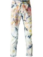 James Long Paint Effect Jeans, Men's, Size: S, Cotton/rubber