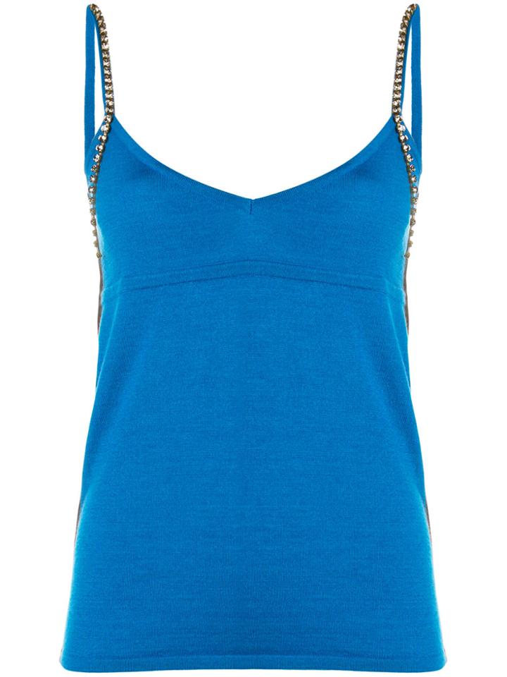 No21 Side Appliquée Cami - Blue