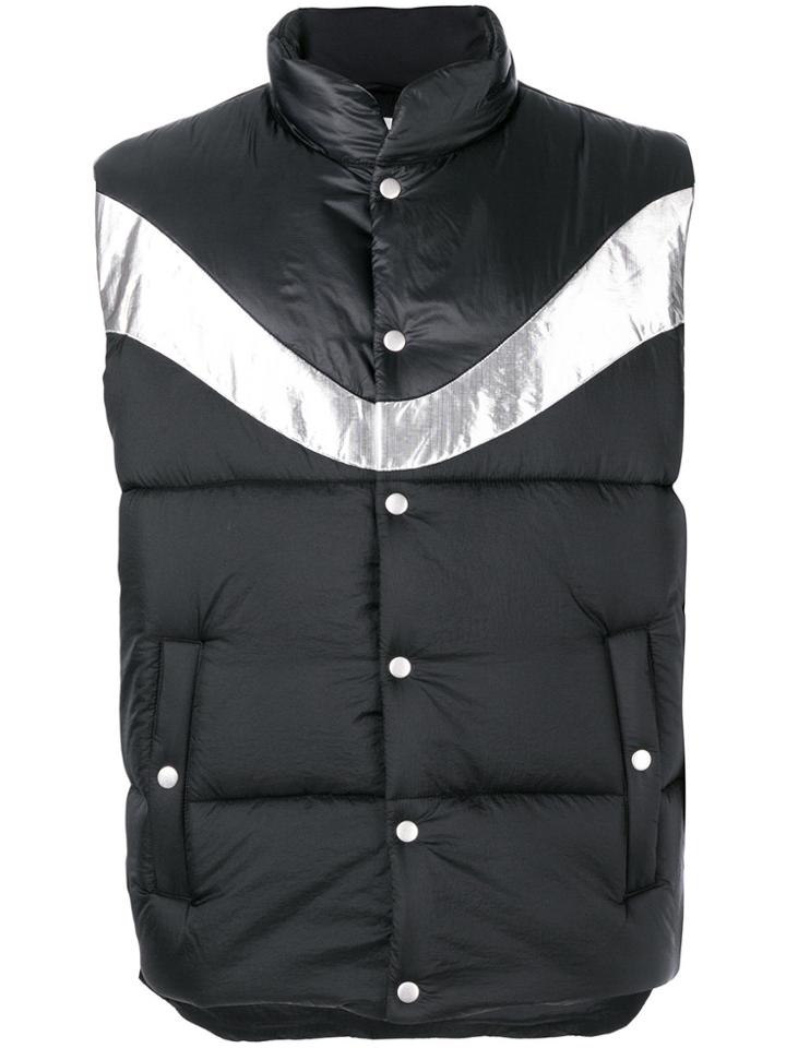 Isabel Marant Metallic Panel Gilet - Black
