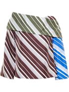 J.w. Anderson Diagonal Striped Silk Top