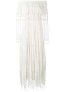 Alexander Mcqueen Pom Pom Lace Dress - Nude & Neutrals