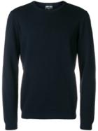 Giorgio Armani Chevron Knit Sweater - Blue