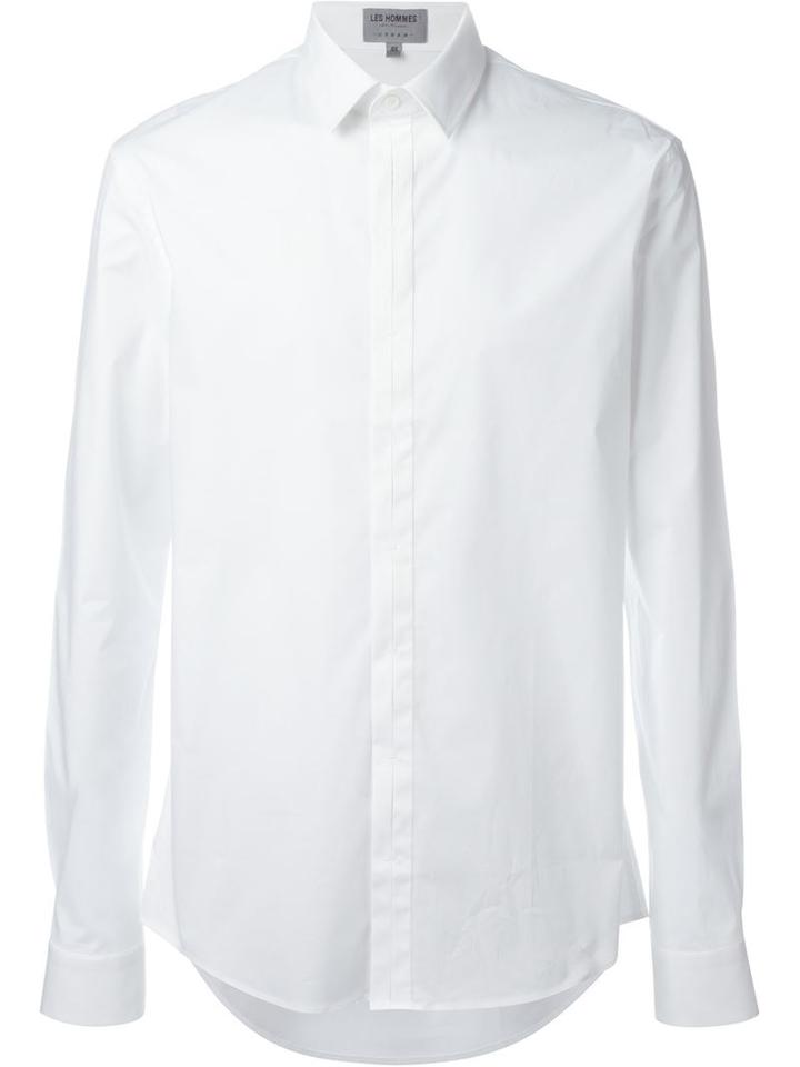 Les Hommes Urban Concealed Fastening Shirt