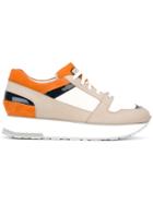 Santoni Contrast Panel Sneakers - Nude & Neutrals