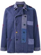 Neighborhood Patchwork Jacket, Men's, Size: Xl, Blue, Cotton/rayon