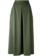 Alexander Mcqueen Wide Leg Culottes, Women's, Size: 38, Green, Virgin Wool