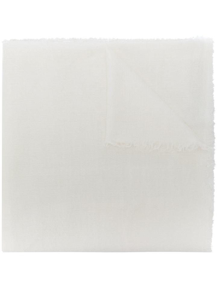 Rick Owens Cashmere Scarf - White