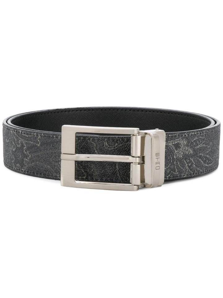 Etro Metallic Buckle Belt - Black