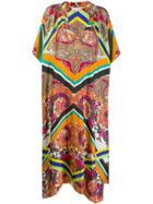 Pierre-louis Mascia Patterned Maxi Dress - Orange