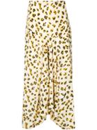 Kitx - Roar Skirt - Women - Silk - 14, Yellow/orange, Silk